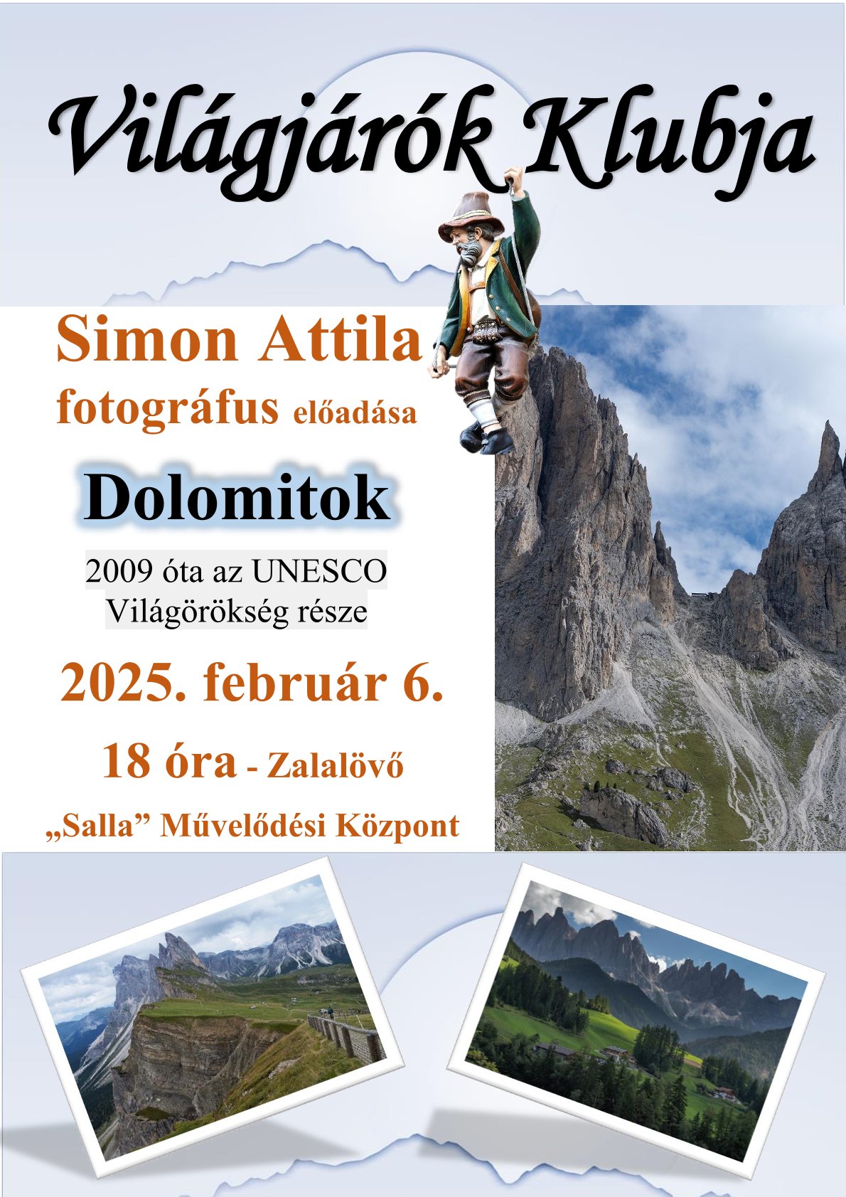 Világjárók Klubja – Dolomitok